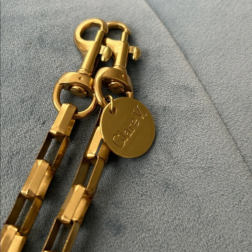 Clare V. Crossbody Strap - Gold Box Chain - NWOT - Picture 4 of 4